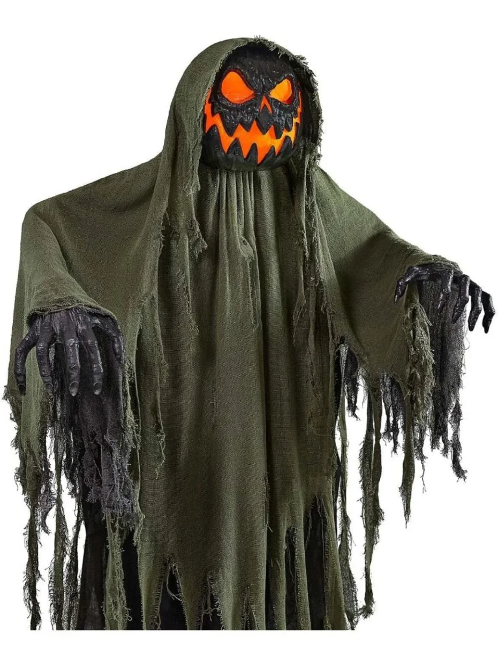 6 Ft Scary Animatronic Night Terror Decor with LED Eyes & Head Movements